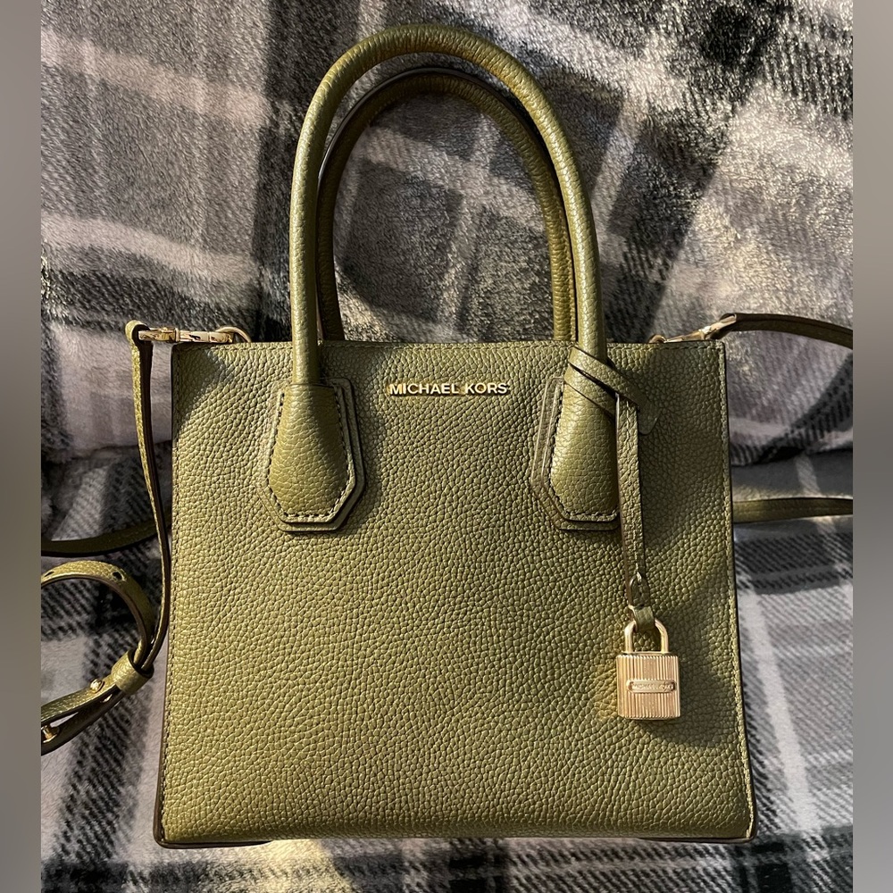 Michael Kors Mercer small pebbled leather crossbody bag